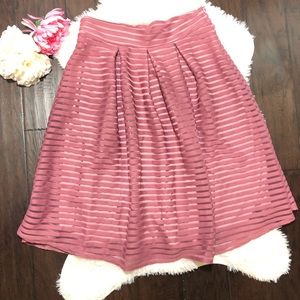 See You Monday - Pink Aline Skirt Size Large